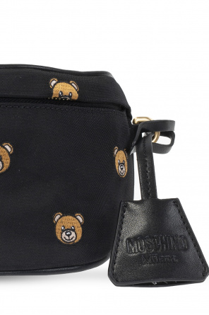 Black Belt bag with Teddy bear Moschino IetpShops Turkey